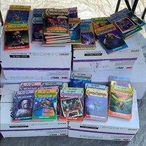 Lot of scholastic Goosebumps books!